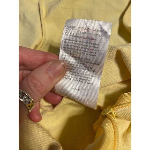 Adidas Bright Yellow Zip Running Hoodie, Women's Size Medium - Picture 7 of 9